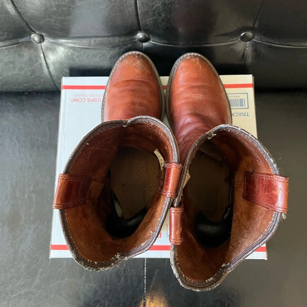 Ariat ACT Roper Brown Leather Boots‎ Men’s Sz 9D